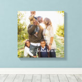 Modern Overlay Custom Photo Canvas Afdruk (Insitu (Houten vloer))