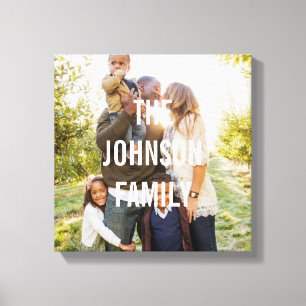 Modern Overlay Custom Photo Canvas Afdruk