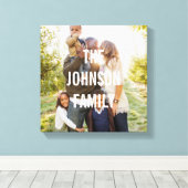 Modern Overlay Custom Photo Canvas Afdruk (Insitu (Houten vloer))