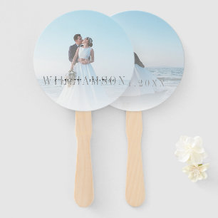 Modern Overlay Front & Back Photo Wedding Ceremony Handwaaier