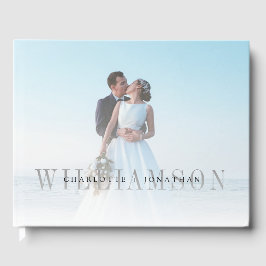 Modern overlay Front & Back Photo Wedding Gastenboek