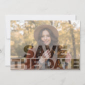 Modern Overlay Photo Afstuderen Save The Date (Voorkant)