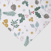 Modern oversized kerst bladeren patroon tissuepapier (Detail)