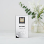 Modern Owl Substitute Teacher Visitekaartje (Staand voorkant)