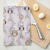 Modern Owls Kitchen Towel Theedoek (Quarter Fold)