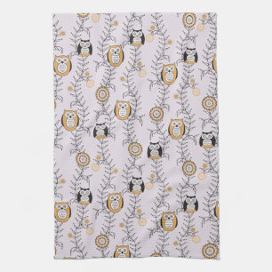 Modern Owls Kitchen Towel Theedoek