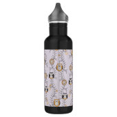 Modern Owls Pattern Waterfles (Links)