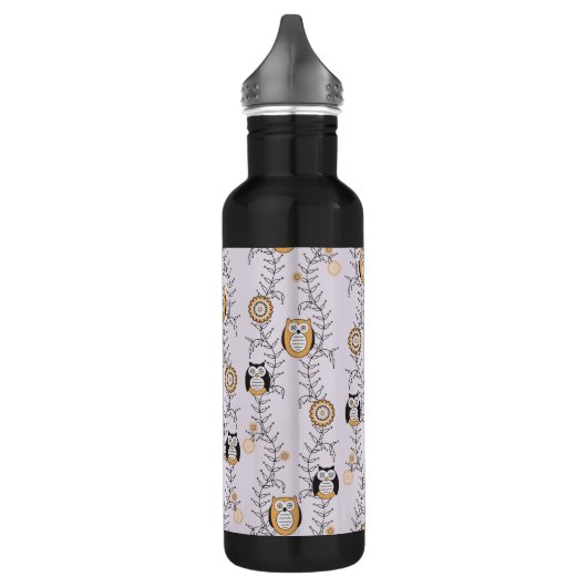 Modern Owls Pattern Waterfles (Links)