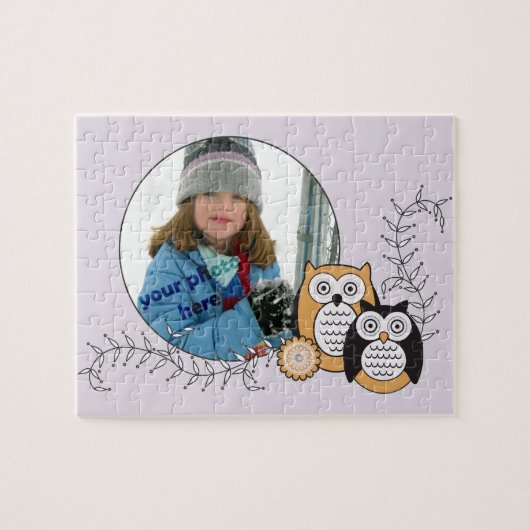 Modern Owls Photo Puzzle Legpuzzel (Horizontaal)