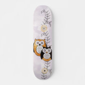 Modern Owls Skateboard (Voorkant)