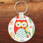 Modern Owls Sleutelhanger (Voorkant)