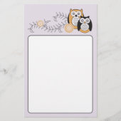 Modern Owls Stationery Briefpapier (Voorkant)