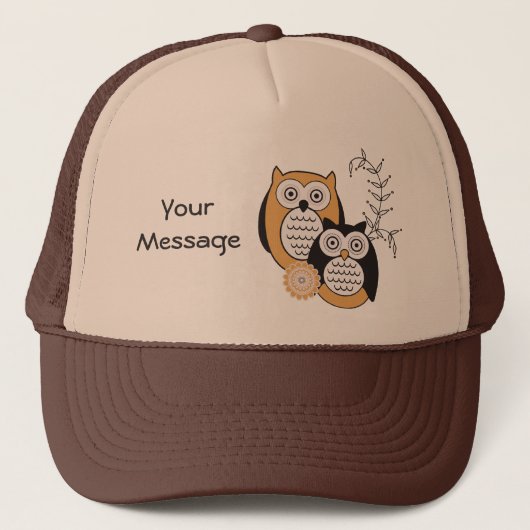 Modern Owls Trucker Hat Pet (Voorkant)