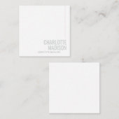 Modern Own Name Trendy Minimalist Plain Notitiekaartje (Voorkant / Achterkant)