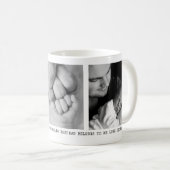 Modern, pa, 3 foto's gepersonaliseerd bericht koffiemok (Voorkant rechts)