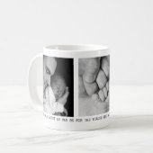 Modern, pa, 3 foto's gepersonaliseerd bericht koffiemok (Voorkant links)