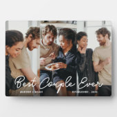 Modern Paar 3 Fotocollage Beste Paar Ooit Fotoplaat (voorkant)