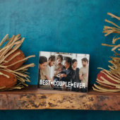 Modern Paar 3 Fotocollage Beste Paar Ooit Fotoplaat (Zijkant)