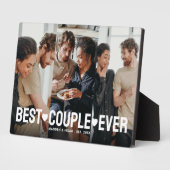 Modern Paar 3 Fotocollage Beste Paar Ooit Fotoplaat (Zijkant)