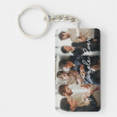 Modern Paar 3 Fotocollage Beste Paar Ooit Sleutelhanger (Voorkant)