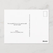 Modern paar Baby shower Fotocollage Eenvoudig Briefkaart (Achterkant)