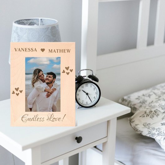 Modern paar Beste paar eindeloze liefde Gegraveerde Lijstjes