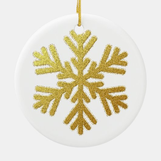 Modern paar foto Elegant goud eerste Kerstmis Keramisch Ornament (Achterkant)