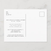 Modern Paar Foto Vrijgezellenfeest Uitnodiging Briefkaart (Achterkant)