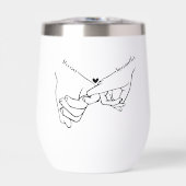 Modern Paar Holding handen Aangepaste naam bruilof (Voorkant)