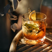 Modern Paar Holding handen Aangepaste naam bruilof Whisky Glas