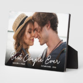 Modern paar liefde foto beste paar ooit script fotoplaat (Zijkant)