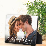 Modern paar liefde foto beste paar ooit script fotoplaat<br><div class="desc">Modern Couple Love Foto Beste paar ooit Script plaque.</div>