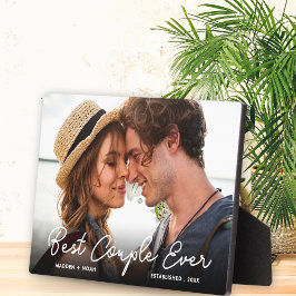 Modern paar liefde foto beste paar ooit script fotoplaat