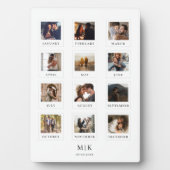 Modern paar liefde Jubileum bruiloft foto Fotoplaat (voorkant)