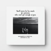 Modern paar persoonlijke liefdesofferte fotoplaat (Voorkant)