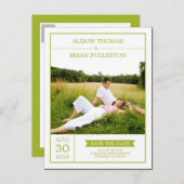 Modern paar slaat de datum Kaart (Voorkant / Achterkant)