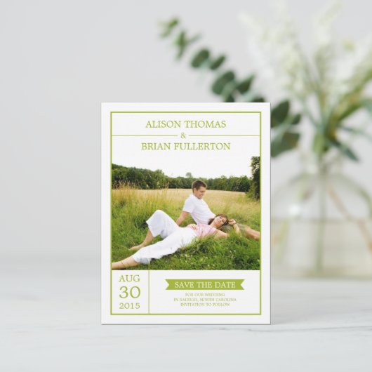 Modern paar slaat de datum Kaart (Staand voorkant)