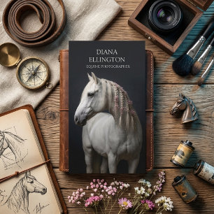 Modern Paard Equine Fotograaf Visitekaartje