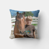 Modern Paardenliefhebber Gepersonaliseerd Eenvoudi Kussen (Voorkant)