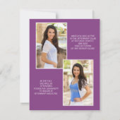 Modern Paars 2 Side Afstuderen 3 Fotoklasse 2022 (Achterkant)