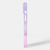 Modern Paars Abstract persoonlijk Case-Mate iPhone Case (Achterkant / Links)