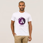 Modern Paars ANAS Logo Grafisch Heren T-Shirt (Voorkant volledig)