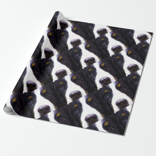 modern paars Bernese Mountain Dog Cadeaupapier (Uitgerold)