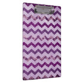 Modern Paars Chevron Pattern Klembord (Rechts)