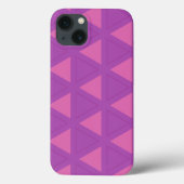 Modern Paars driehoekspatroon Case-Mate iPhone Case (Achterkant)