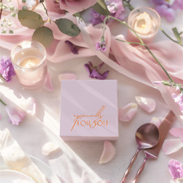 Modern Paars en Oranje vooral voor jou Bedankdoosjes