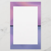 Modern Paars en roze draaiend abstract ontwerp Briefpapier (Voorkant)