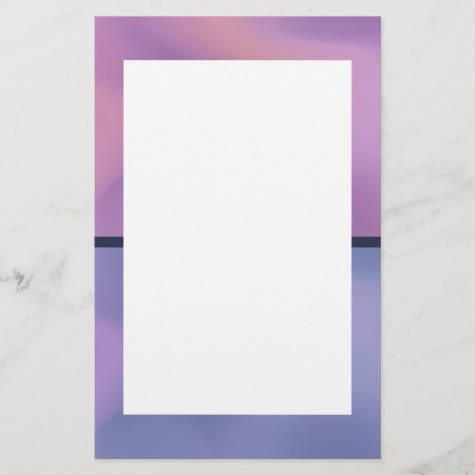 Modern Paars en roze draaiend abstract ontwerp Briefpapier (Voorkant)