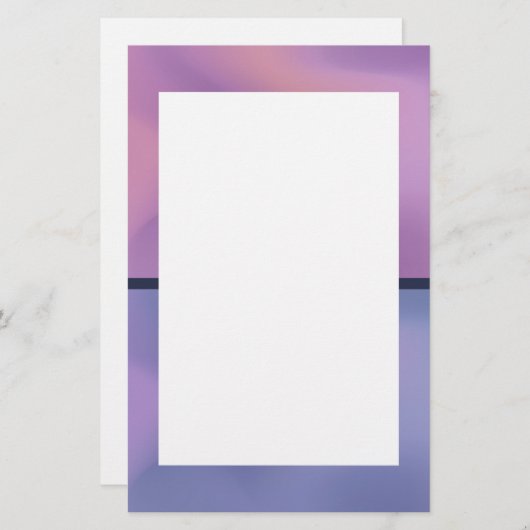 Modern Paars en roze draaiend abstract ontwerp Briefpapier (Voorkant / Achterkant)