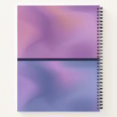 Modern Paars en roze draaiend abstract ontwerp Notitieboek (Achterkant)